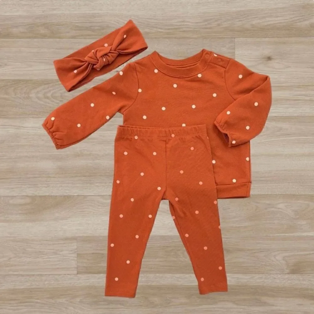 Baby Girl Cat & Jack Fall 3 Piece Matching Set 12 months